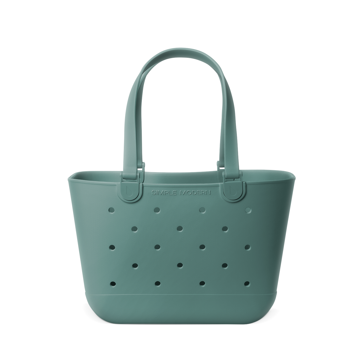 Soft sage green tote bag with matching handles and structural elements